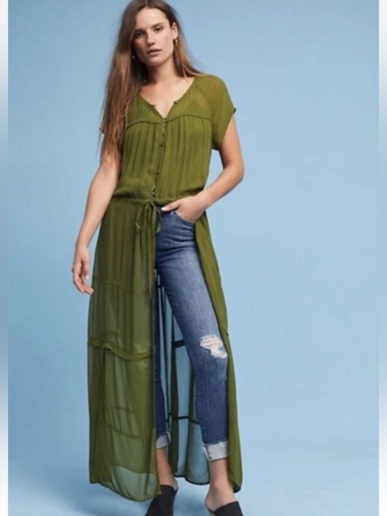 Maeve Dresses & Skirts - Maeve Green Midori Duster